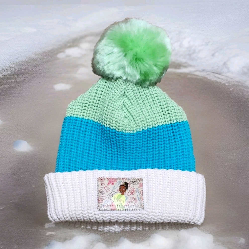 NWOT Love Your Melon x Disney Princess Tiana Winter Hat Size 6-14 Youth